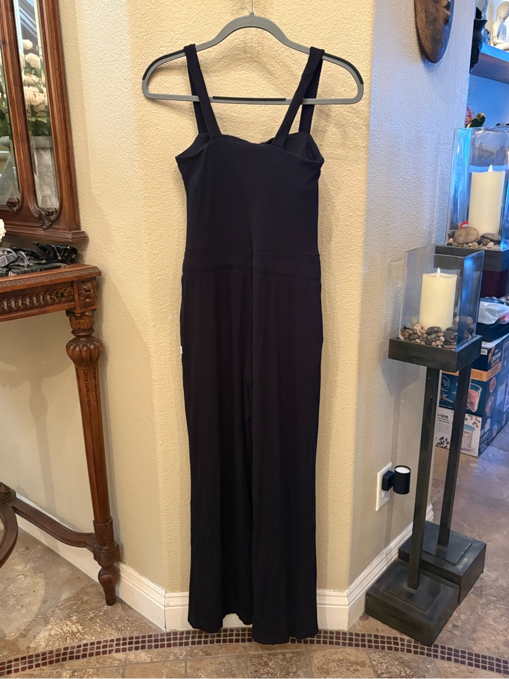 VUORI Women Black Pose Scoop Jumpsuit Size Small - Picture 4 of 8